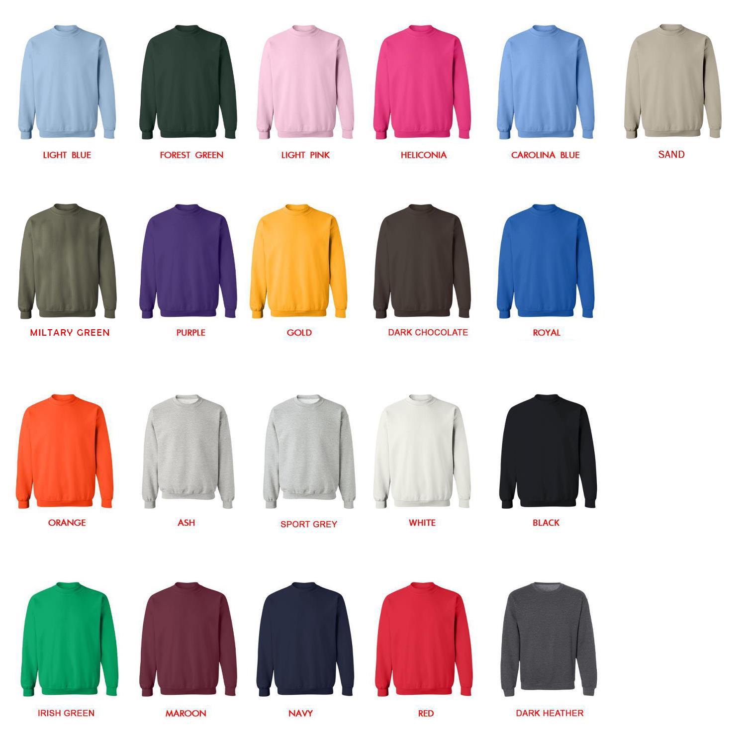 sweatshirt color chart - Gravity Falls Shop