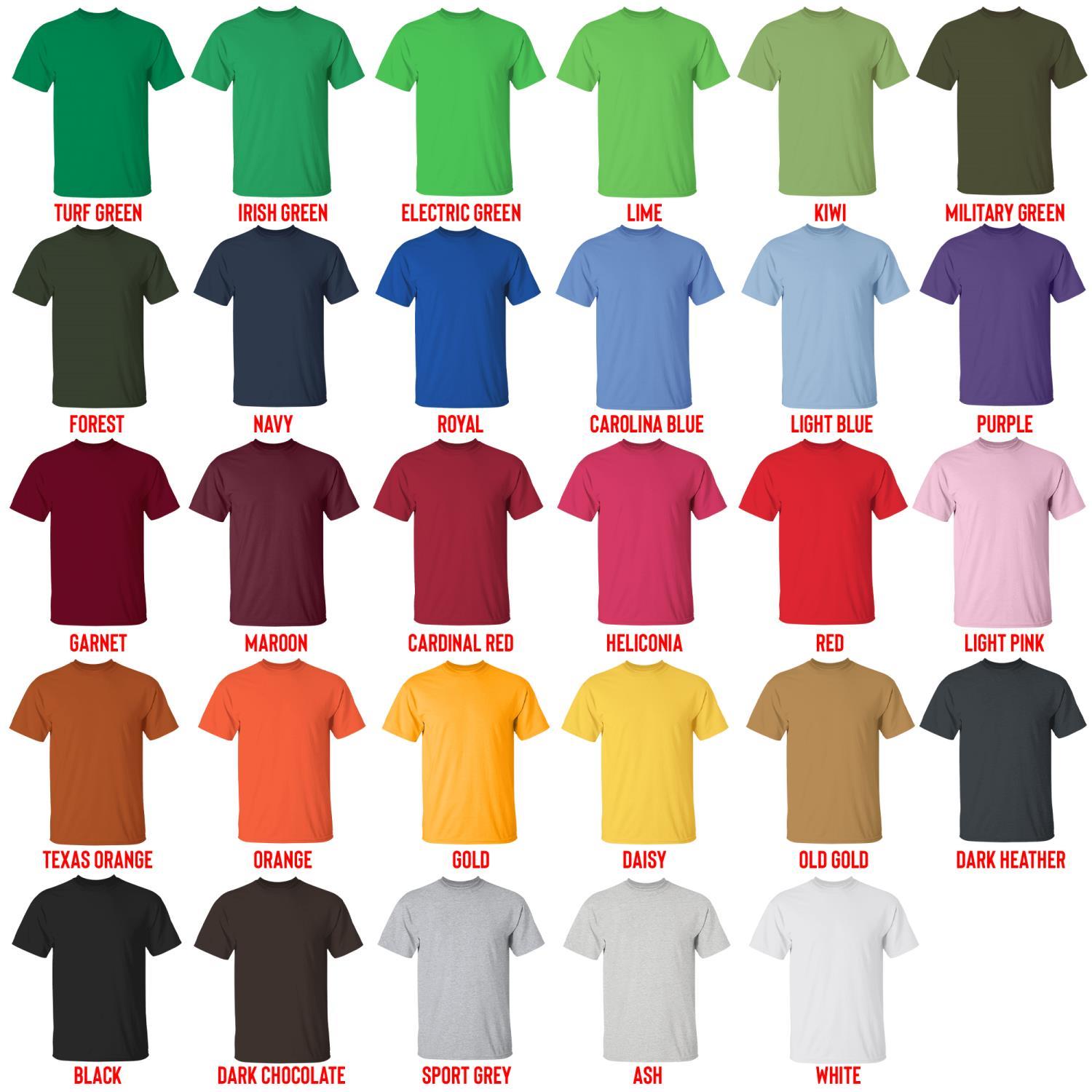 t shirt color chart - Gravity Falls Shop